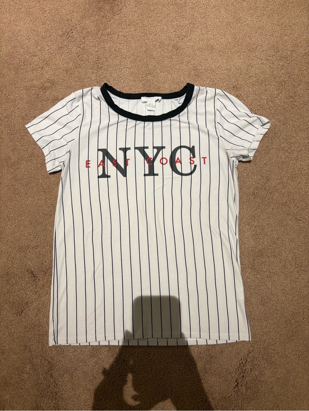 Streatwear society Striped NYC East Coast Tee size small